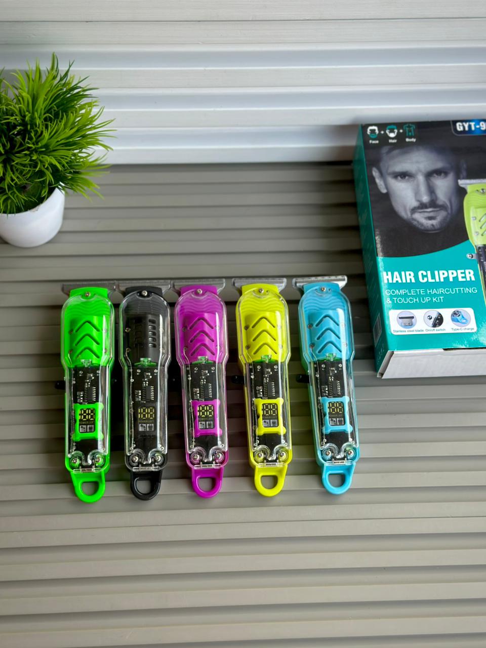 Pro Digital Rechargeable Hair Trimmer – Multi Color Edition