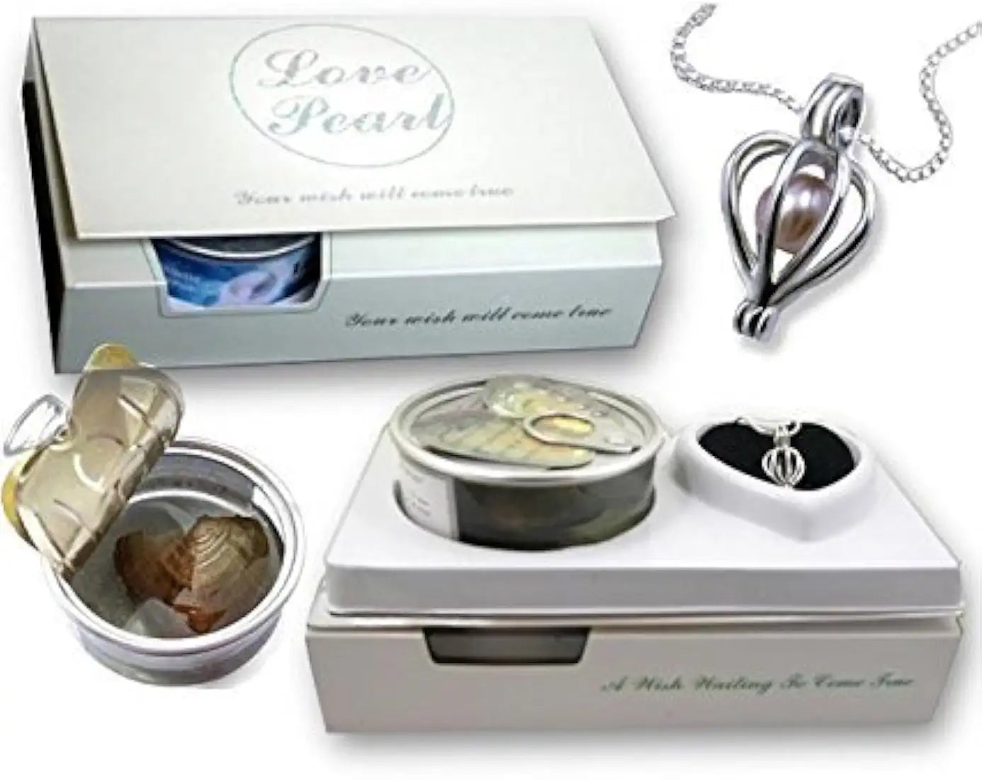 Love Pearl oyster pendant necklace