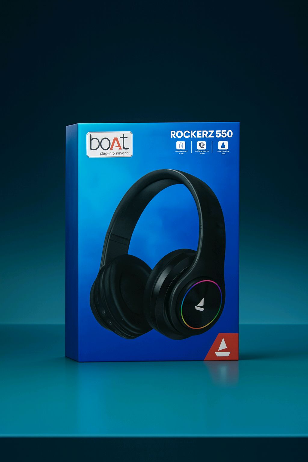 boAt Rockerz 550 Bluetooth Wireless Headphone.